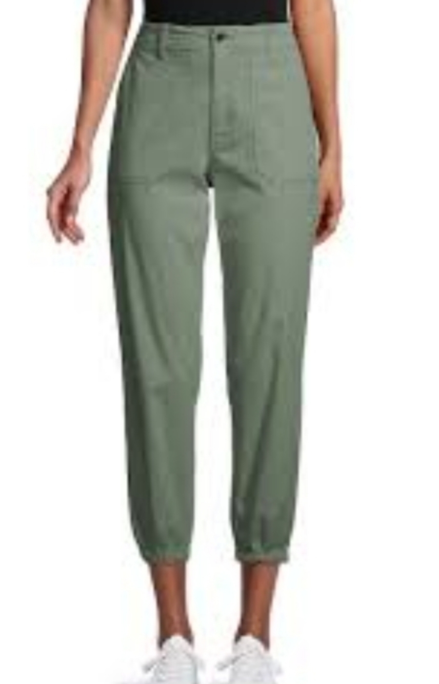 SEVEN7 UTILITY ARMY GREEN CARGO PANTS JOGGER STYLE SIZE 4 - Picture 12 of 14